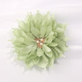 8.5cm Fashion Lotus Fabric Flowers for Baby Girls Hair Accessoires Chiffon Flower for Headbands Headwear NO Clip