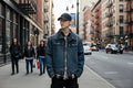 Vintage Washed Denim Jacket Men Streetwear Fashion Loose Casual Zipper Demim Cargo Jacket Spring Autumn Jeans Coat Outerwear