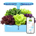 Smart Hydroponics Growing System, APP & WiFi Controlled, 12 Pods, Silent Auto Water Pump, Indoor Home Herb Garden Planting Kit