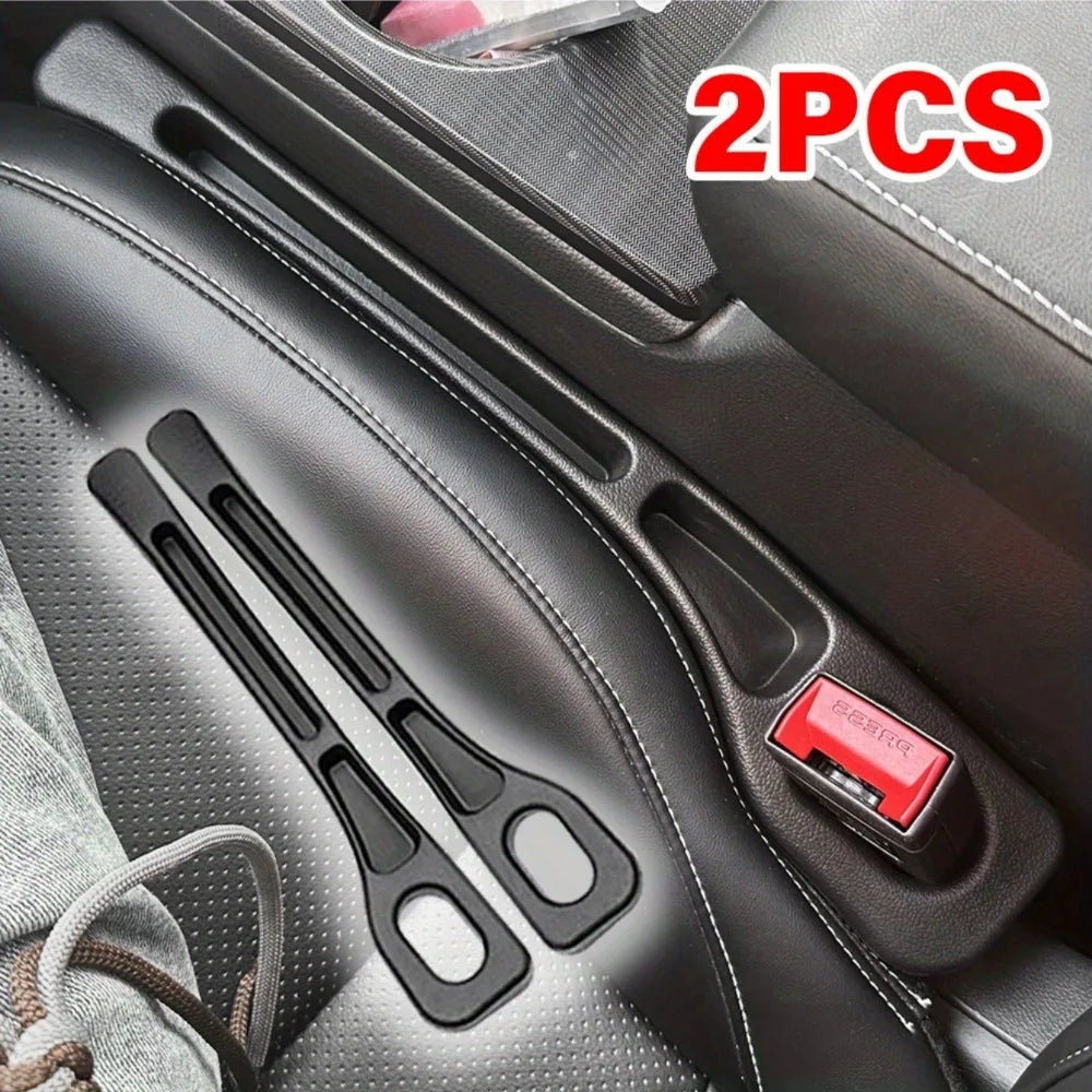 2Pcs Car Seat Gap Filler Seat Crevice Storage Box Bag Between Seats