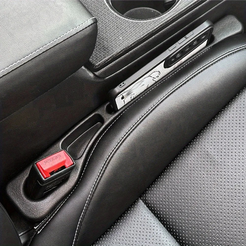 2Pcs Car Seat Gap Filler Seat Crevice Storage Box Bag Between Seats