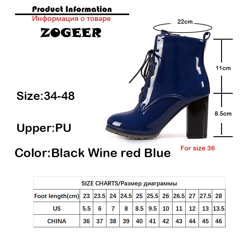 Fashion Ankle Boots For Women Shoes High Heels Short Boots Fashion