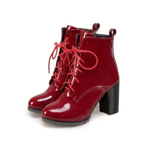 Fashion Ankle Boots For Women Shoes High Heels Short Boots Fashion