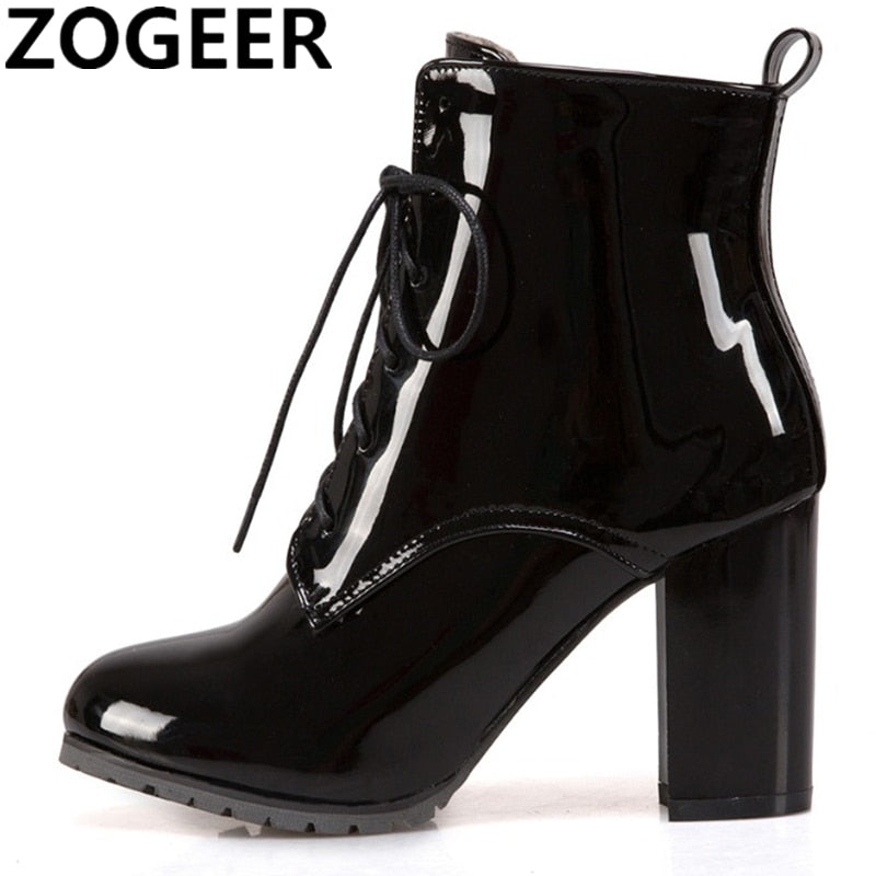 Fashion Ankle Boots For Women Shoes High Heels Short Boots Fashion