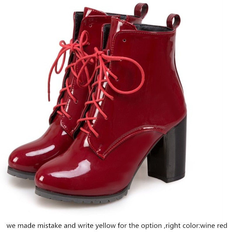 Fashion Ankle Boots For Women Shoes High Heels Short Boots Fashion