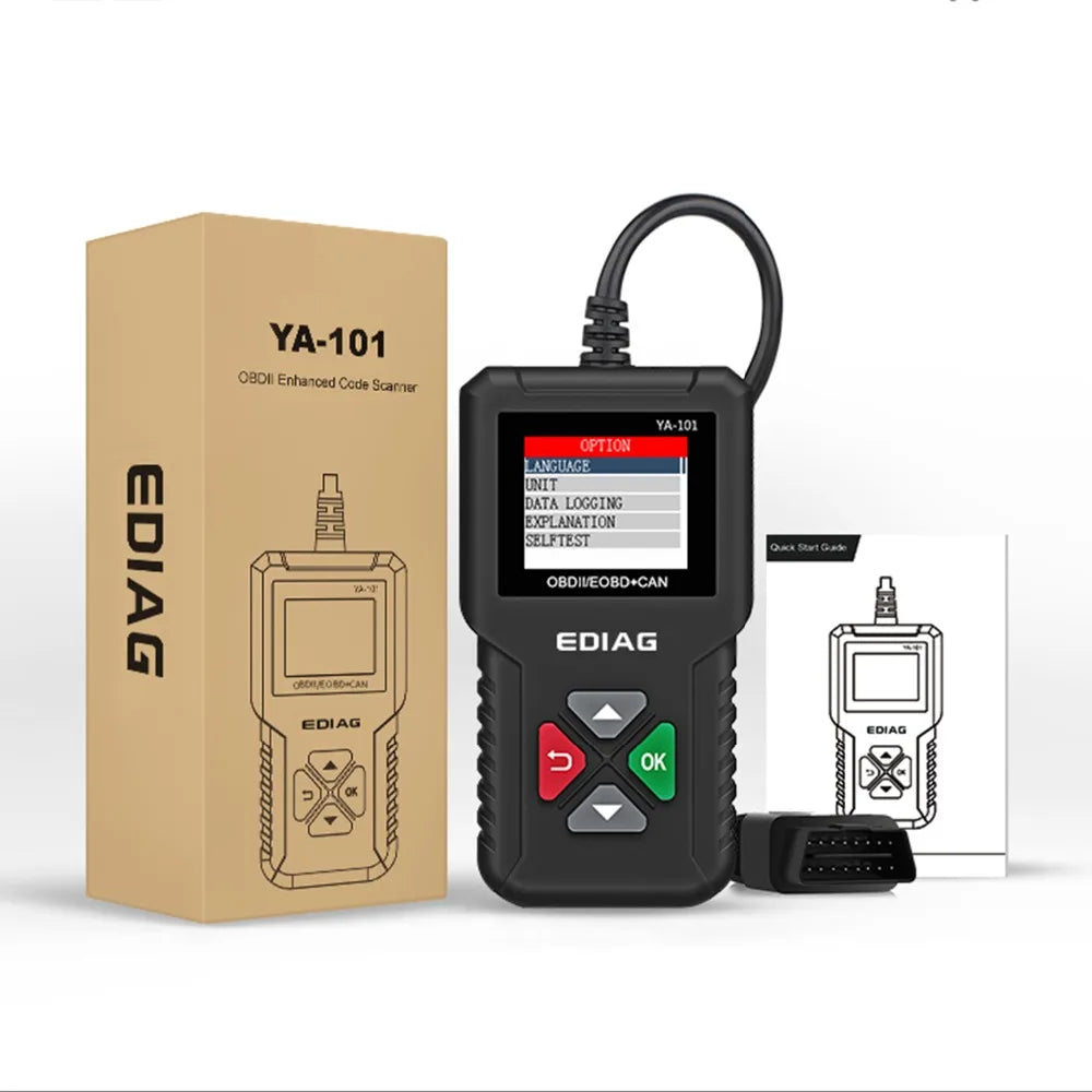 Best Selling Product 2026 EDIAG YA101 OBDII Car Code Reader Full