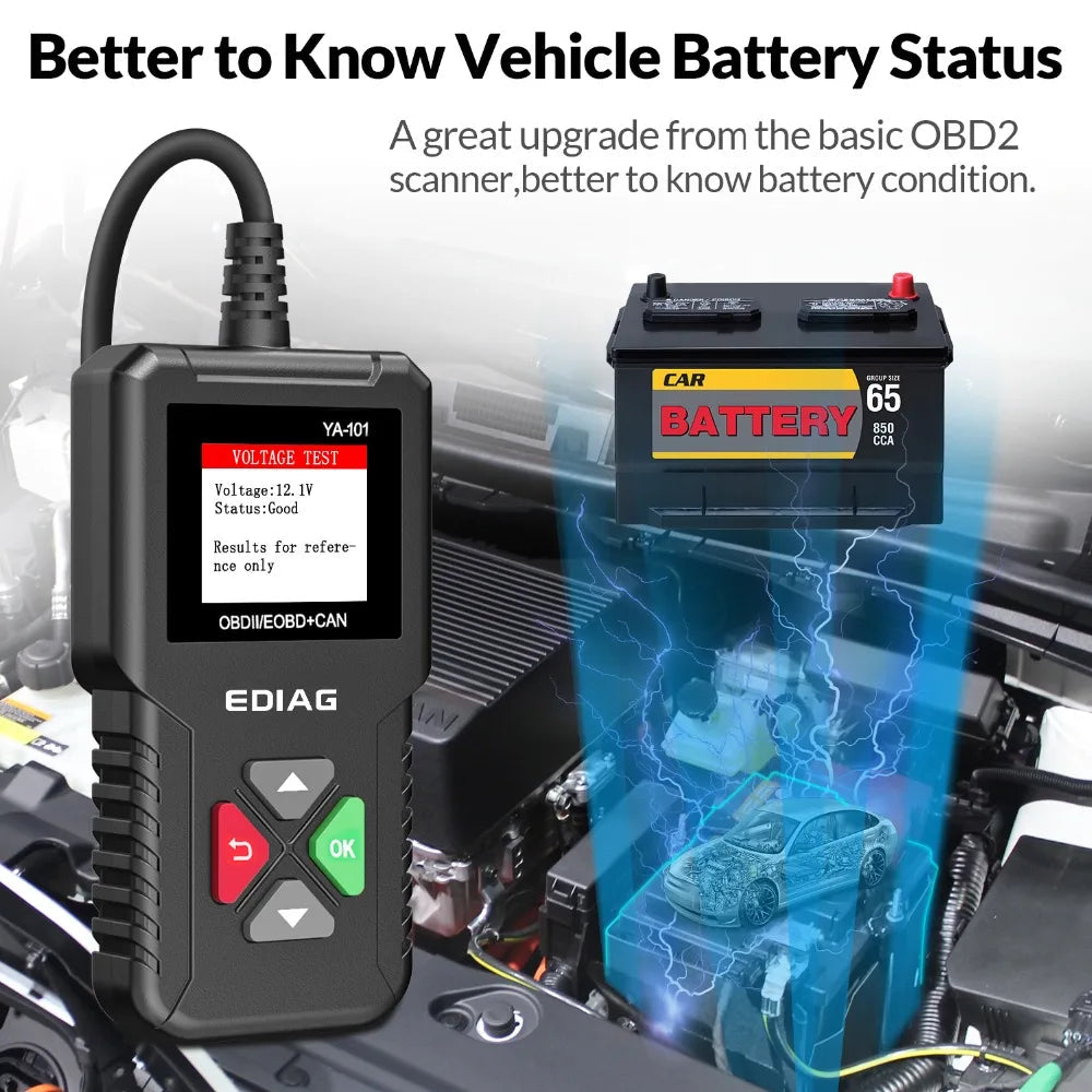 Best Selling Product 2026 EDIAG YA101 OBDII Car Code Reader Full