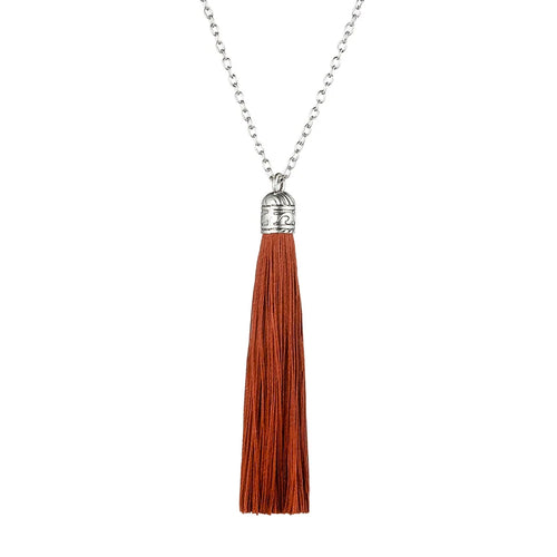 Boho Tassel Pendants Necklaces For Women Ethnic Vintage Statement