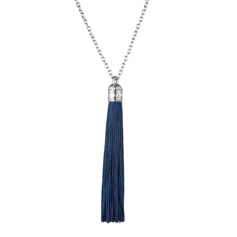 Boho Tassel Pendants Necklaces For Women Ethnic Vintage Statement