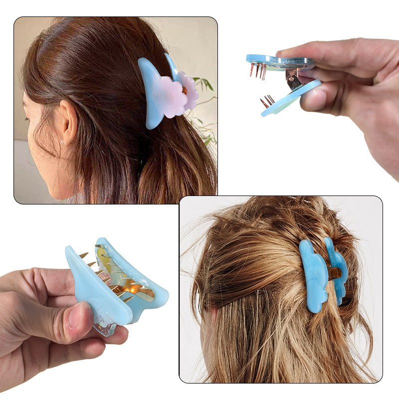 Hair Claw Clips Silicone Resin Molds Metal Geometric Barrettes Epoxy