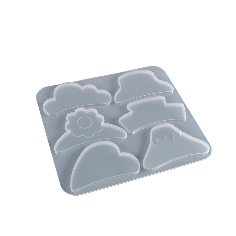 Hair Claw Clips Silicone Resin Molds Metal Geometric Barrettes Epoxy