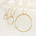Hammered Circle Necklace Handmade | Hammered Gold Filled Jewelry -