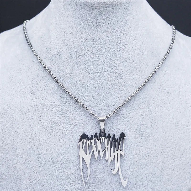 Punk Broken Stainless Steel Spiked Choker Necklace Women/Men Silver