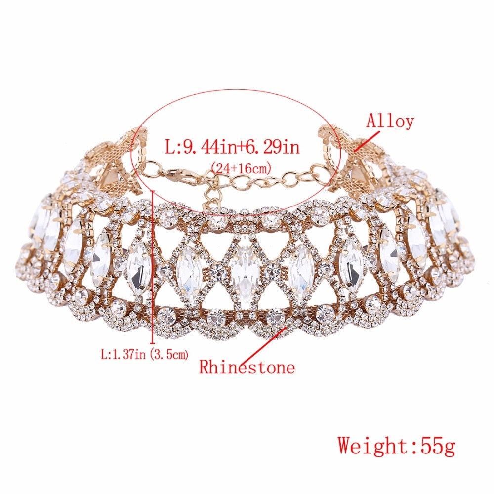 Big Accessories Statement Necklaces | Collar Necklace Rhinestones