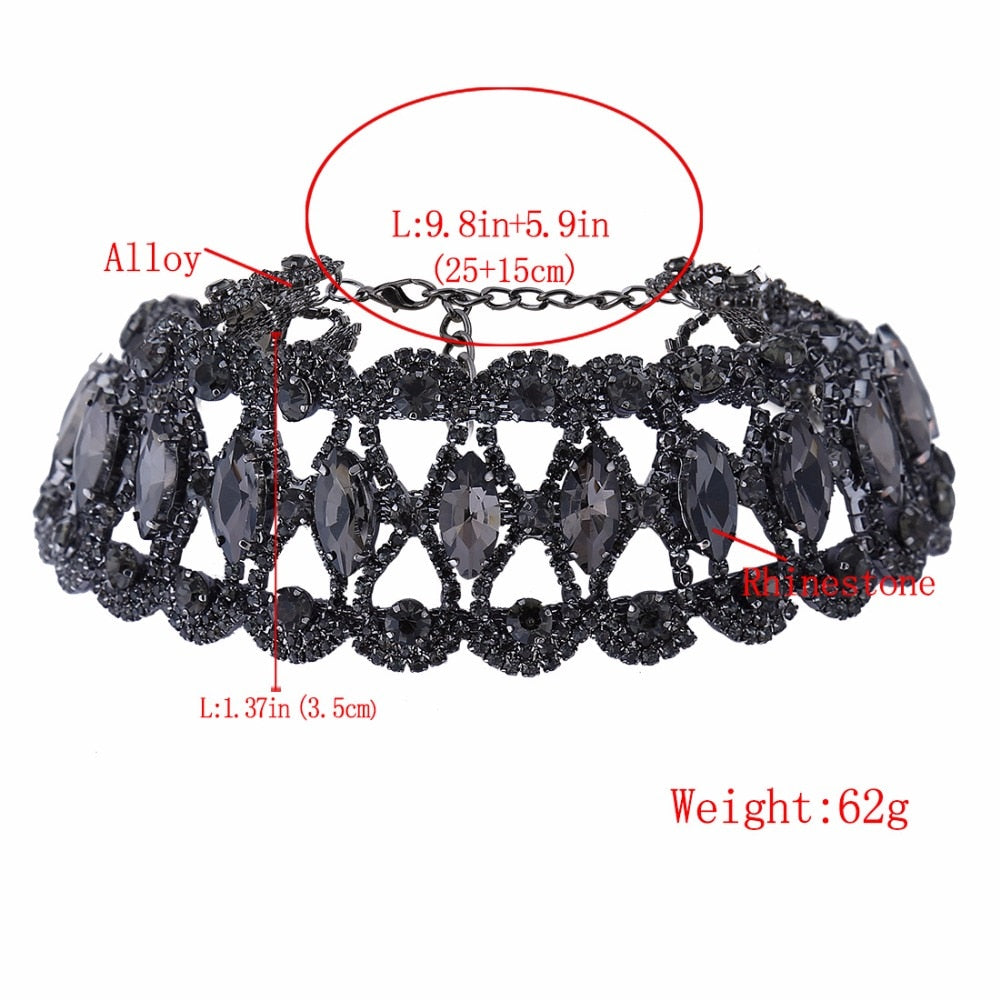 Big Accessories Statement Necklaces | Collar Necklace Rhinestones