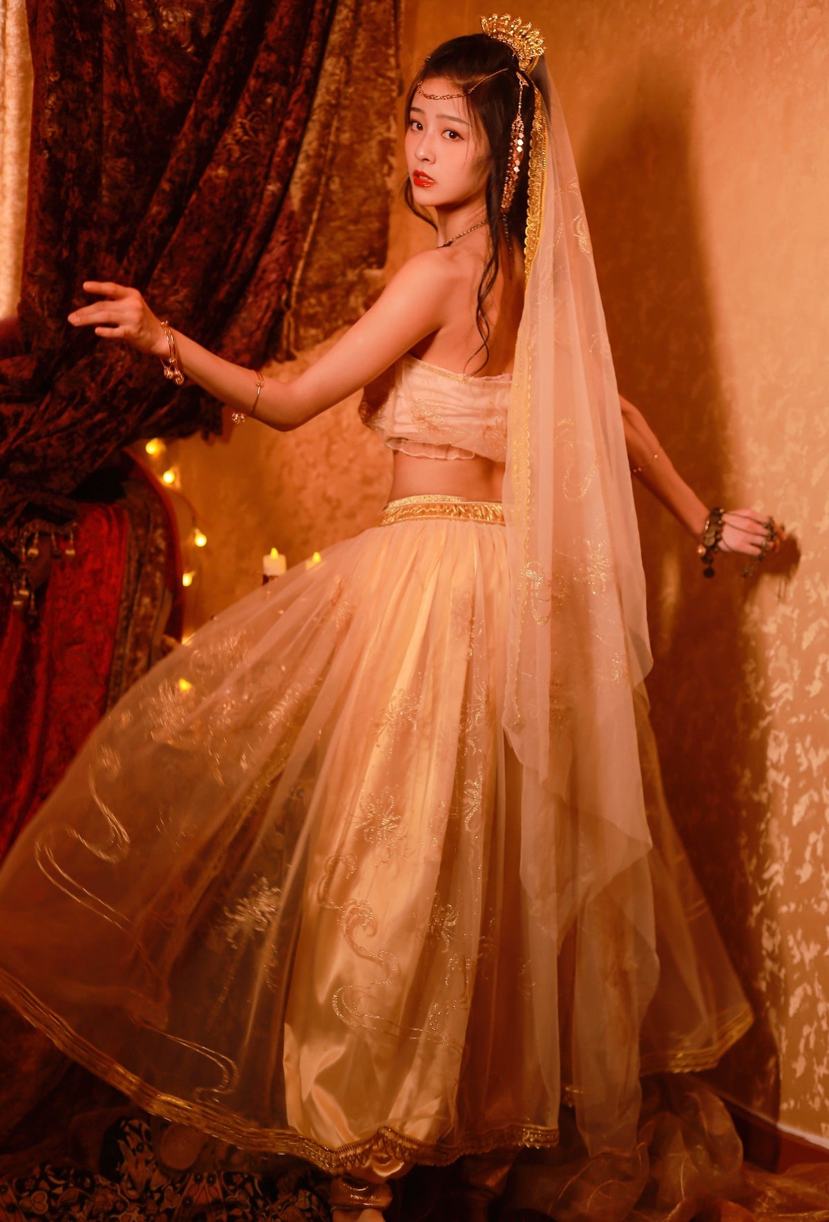 Golden Goddess Costume Egyptian Princess Costume Luxury Elegant