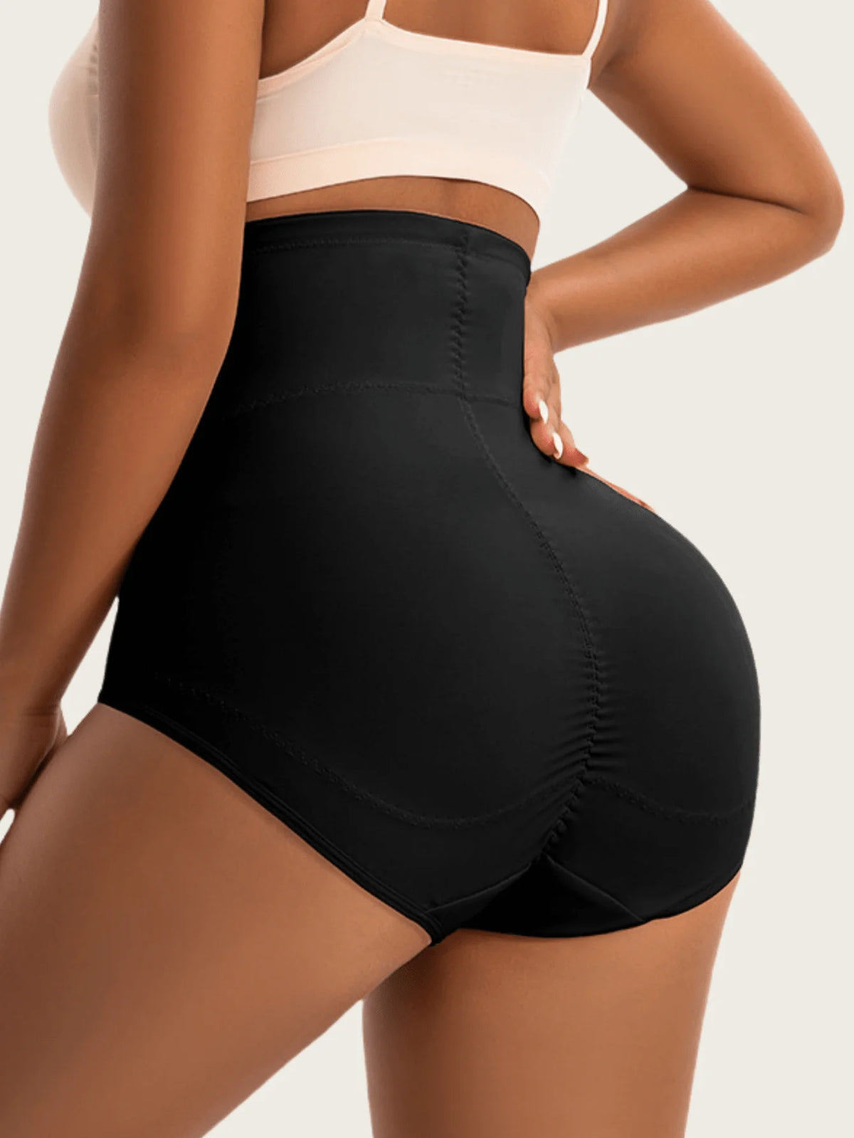 1pc Women High Cinched Waist Shaping Pants, Butt Lifting, Breathable