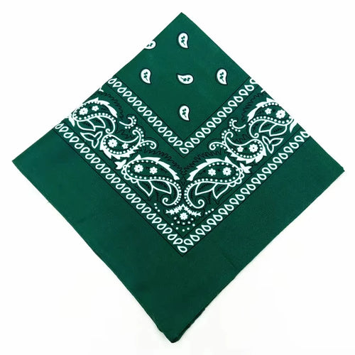 1-4Pcs Fashion Hip Hop Cotton Bandana Square Scarf 54cm*54cm Black Red