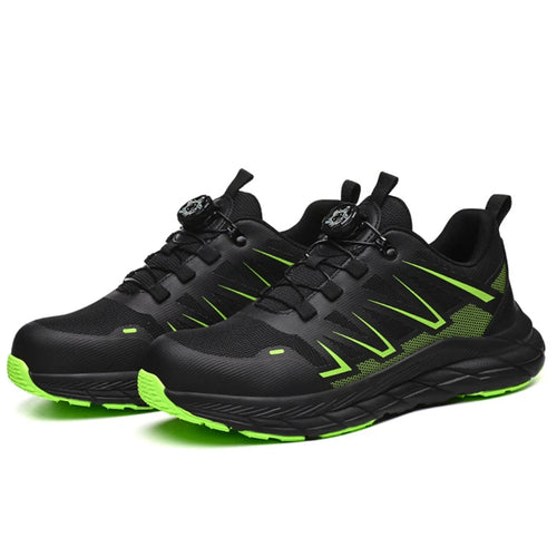 Rotating Button Work Shoes for Men Steel Toe Work Safety Shoes