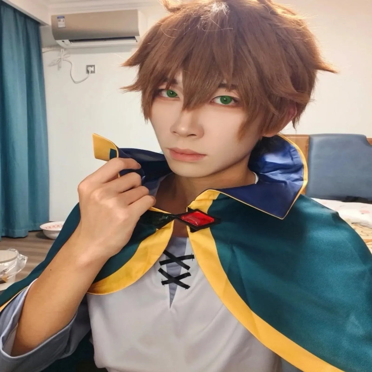 Satou Kazuma Cosplay Costume Wig Anime Kono Subarashi Sekai Ni