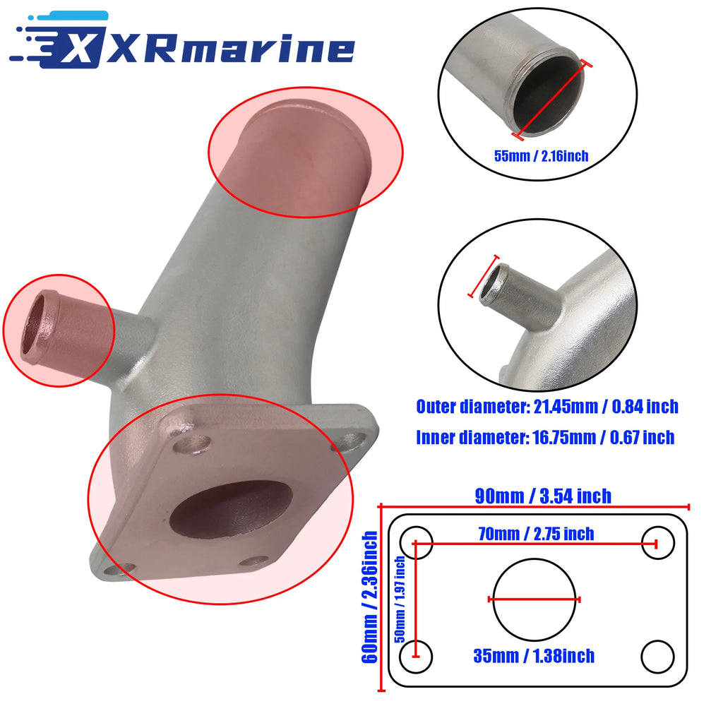 Exhaust Mixing Elbow 128890-13530 128397-13530 for Yanmar Marine