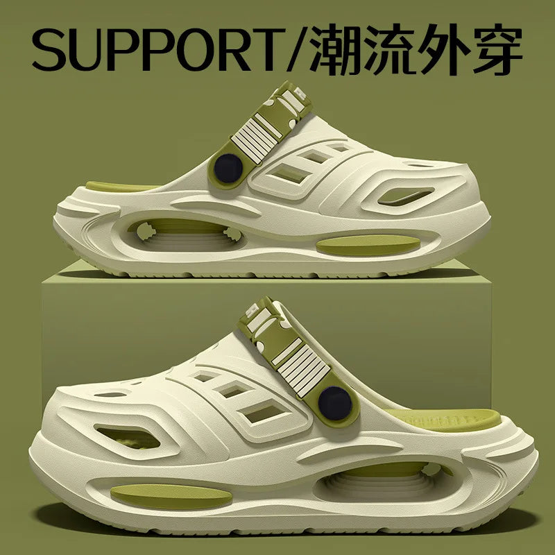Men's and Women's Cave Shoes Fashion Breathable Sandals with Removable