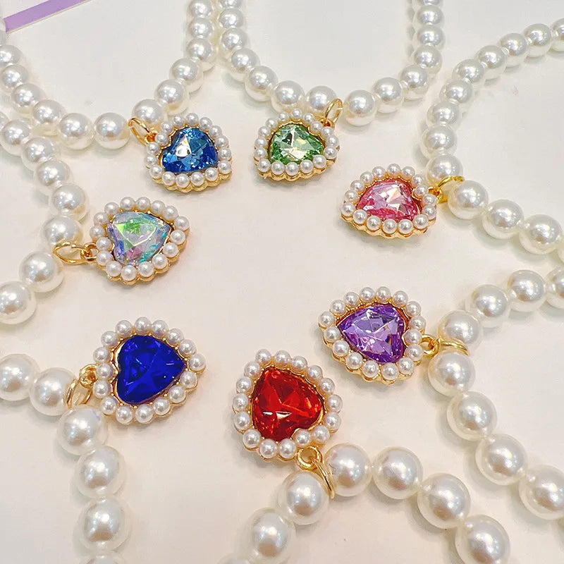 Adjustable Pet Pearl Necklace Accessories for Cats Gotas Animals