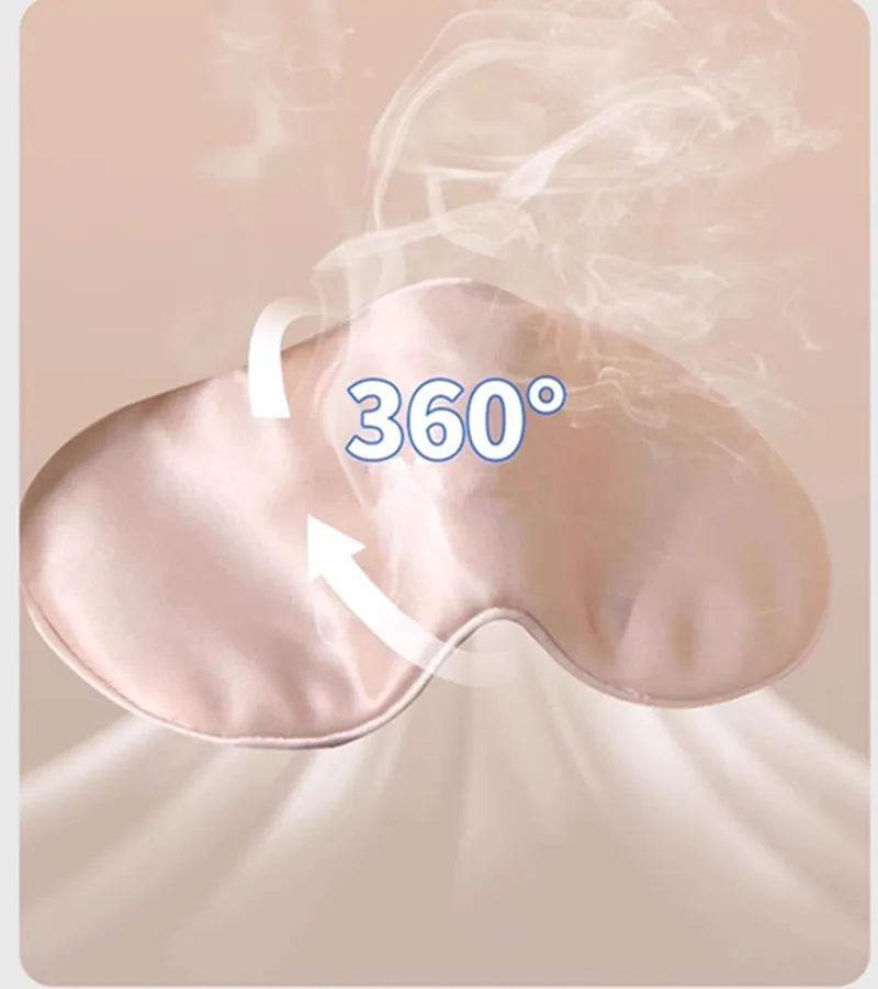 Double-Sided Silk Sleeping Eyeshade Light Blocking Breathable Travel