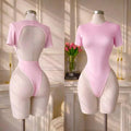 Women's High-Quality Backless Bodysuit Basic Solid Color Comfortable