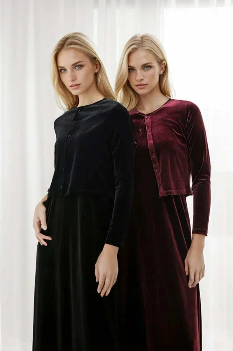 2024 Autumn Women Solid Color New Sleeveless Dress Single-breasted