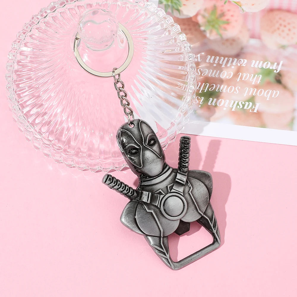 Deadpool Keychain Pendant Llavero Men Cosplay for Bag Keyrings