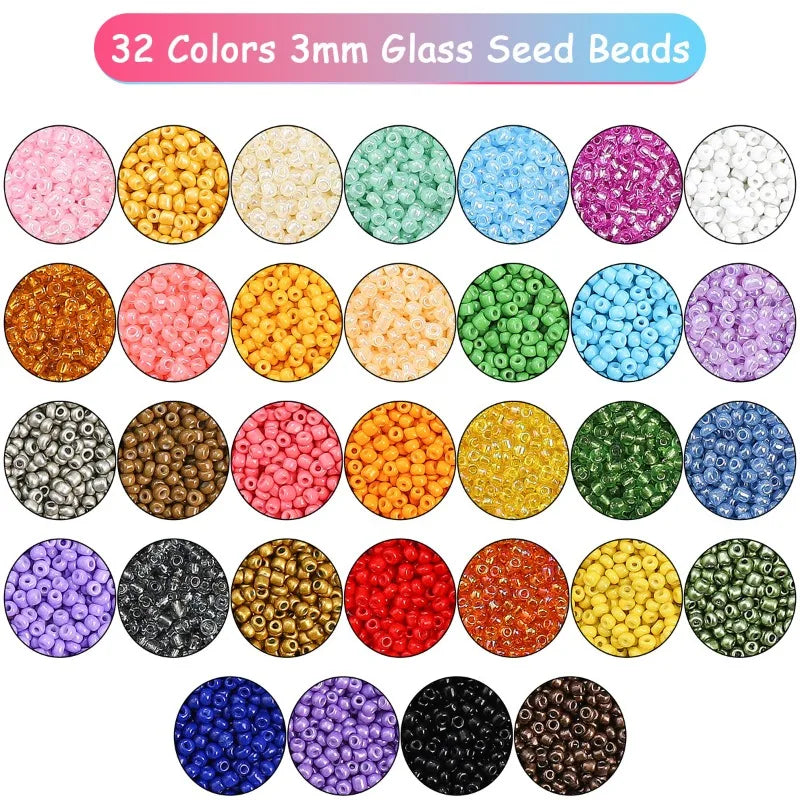 About 5200Pcs24 Grid Rice Bead Box Handmade DIY Jewelry Bracelet