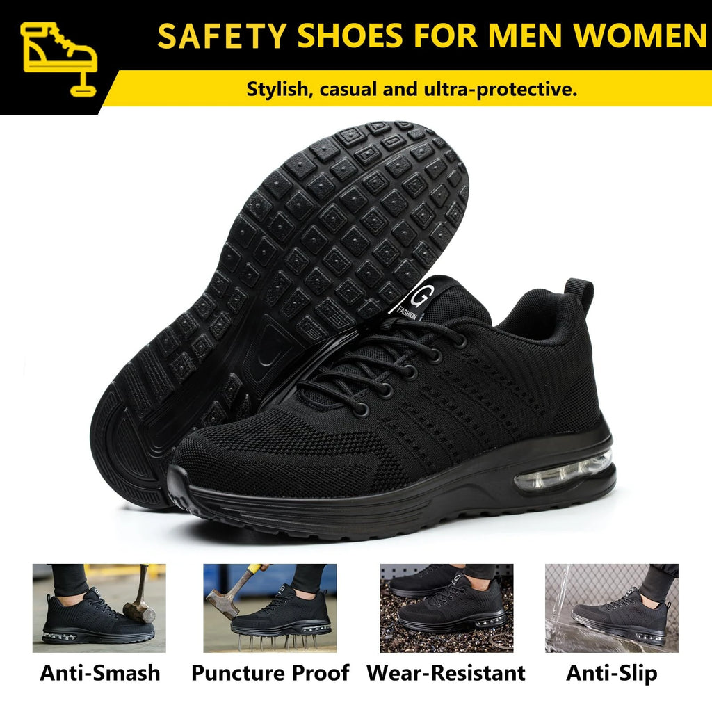 Safety Shoes Men Work Safety Boots Steel Toe Shoes Anti Smash Puncture