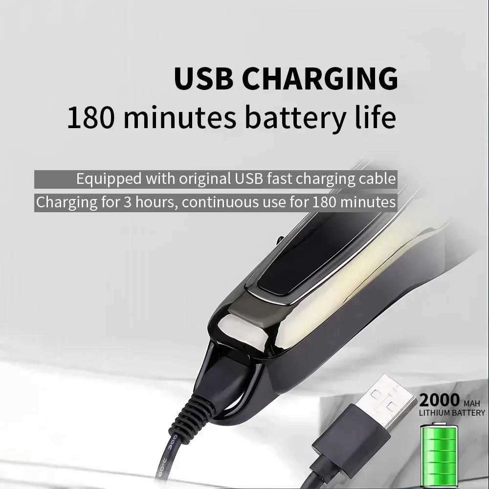 Kemei PG1990A Rechargeable Hair Clipper or Limit Combs Professional