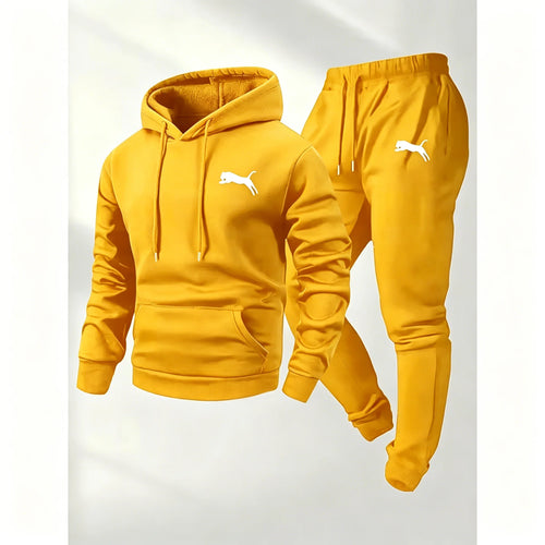 2026 Hot Selling Men's Hooded Sweatshirt & Pants Set Casual Tracksuit