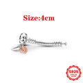 Extender 925 Sterling Silver Bracelet Extender Fit Original Charm