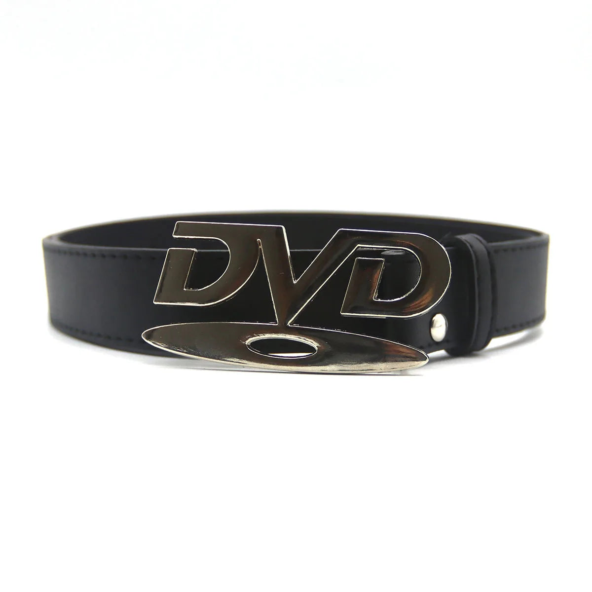 Fashionable Women's Belt Hip-Hop Y2K Belt DVD Buckle Niche Belt Retro