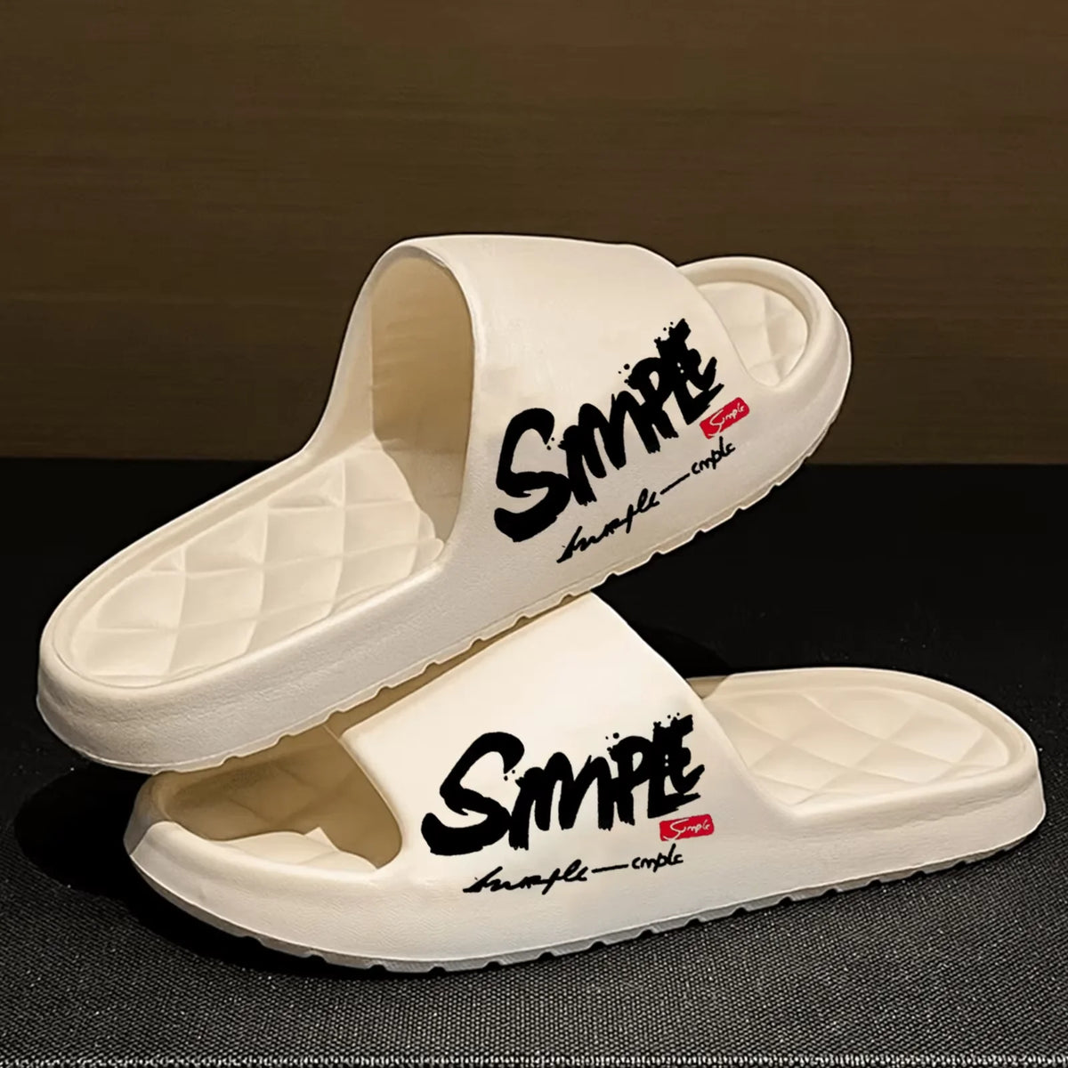 Four-Season Men's Fashion Slippers, Waterproof Non-Slip Casual Soft