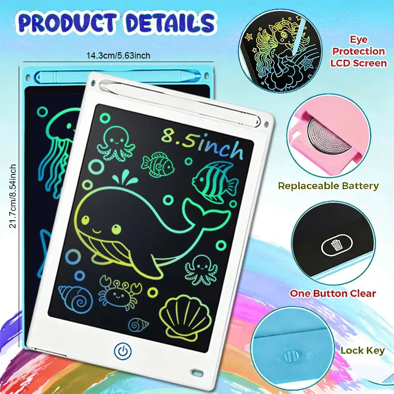 8.5 Inch LCD Writing Tablet Digital Drawing Tablet Handwriting Pads