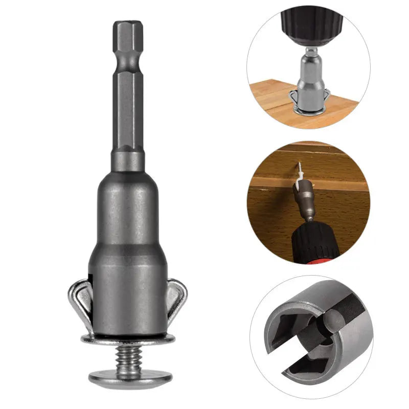 Natural color 65mm slotted socket hexagonal handle electric