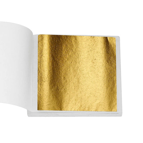 100sheets Imitation Gold Foil Paper Leaf Gilding DIY Epoxy Resin