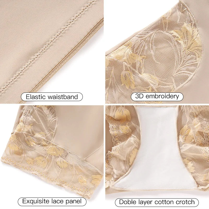 Aishang Lace Flowers Body Shaper High Waist Shapewear Seamless