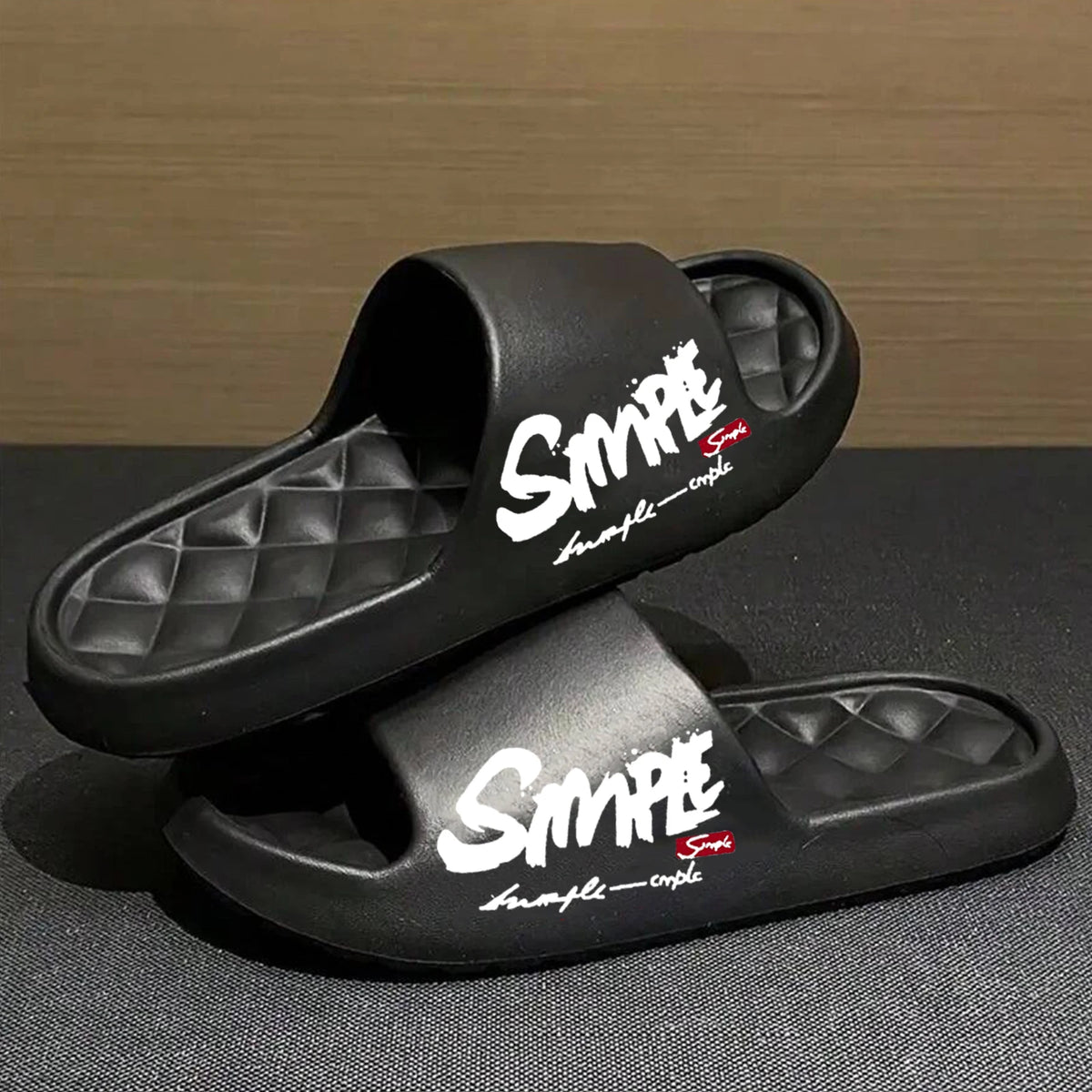 Four-Season Men's Fashion Slippers, Waterproof Non-Slip Casual Soft