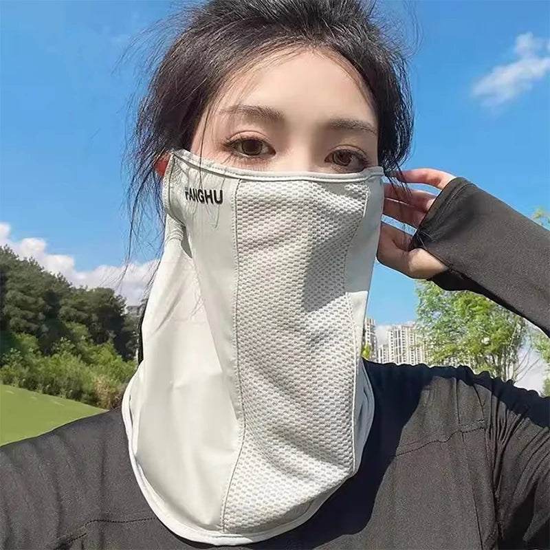 Sun Protection Mask Mesh Breathable Ear Loop Mask Elastic Sunscreen