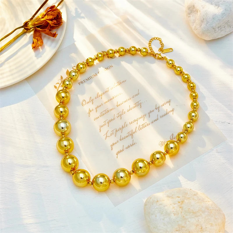 XIYANIKE 316L Stainless Steel Necklace Ball Chain Accessories for