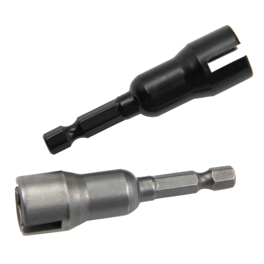 Natural color 65mm slotted socket hexagonal handle electric