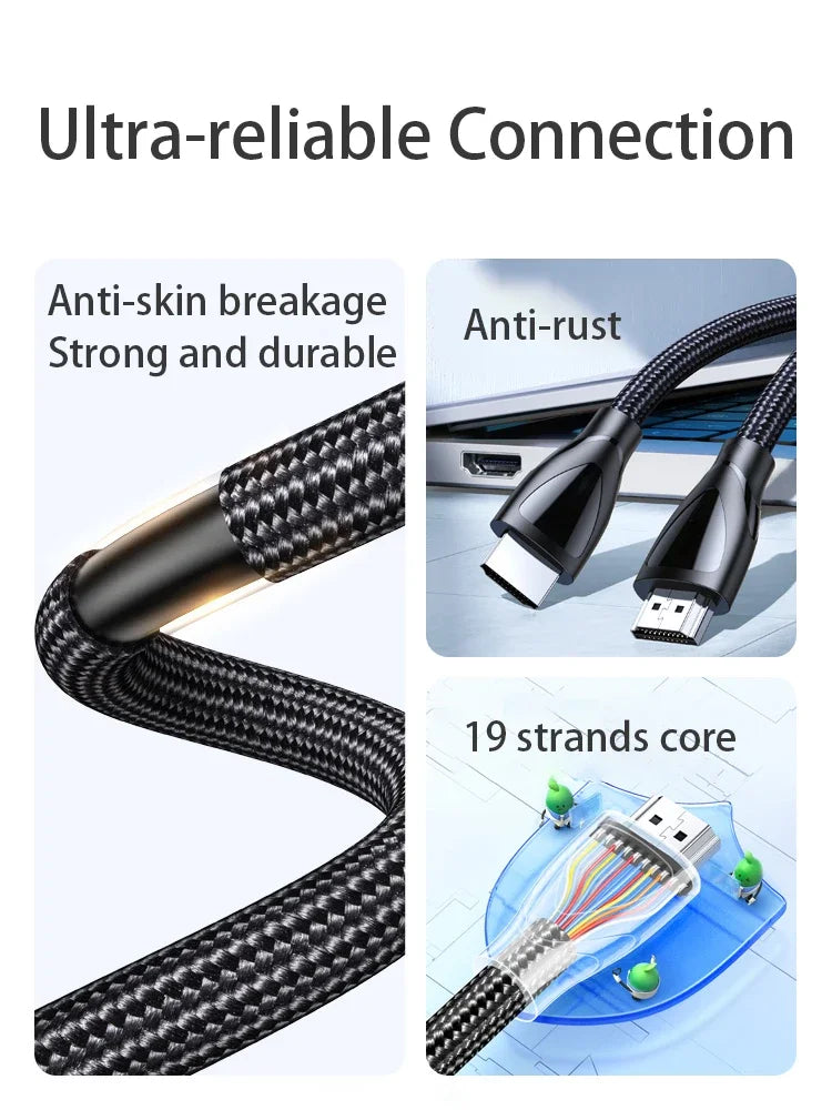 HDMI-Compatible 2.1 Cable Ultra High-speed 8K/60Hz 4K/120Hz For Xiaomi