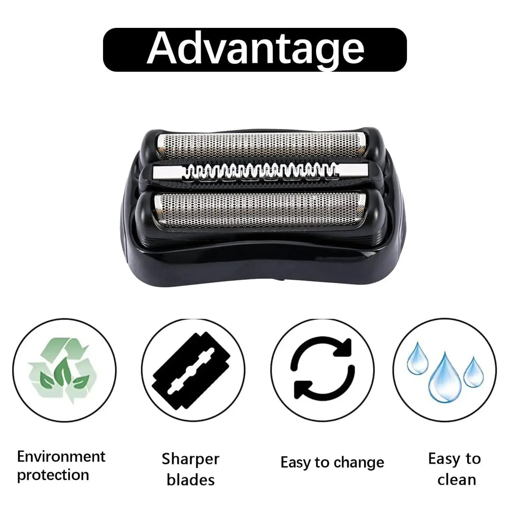 21B S3 Wet and Dry Replacement Heads for All Braun 3 Electric Shavers