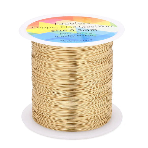 100m/328ft Fadeless Copper Clad Steel Wire Bendable Metal Sculpting