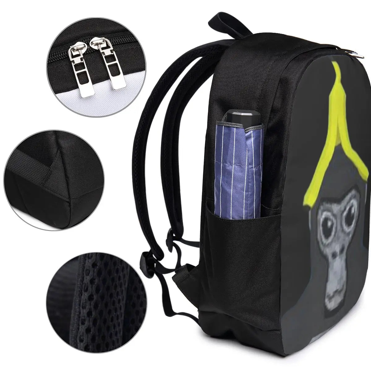 Gorilla Tag Monkey With Banana Backpack Travel Notebook Bag Computer